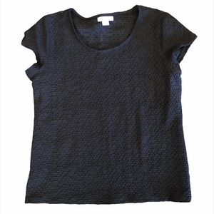 Liz Claiborne Textured Stretch Tee Shirt